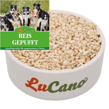 gepuffter Reis für Hunde